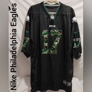 SALE! RARE! Nike Philadelphia Eagles #17 Nelson Agholor Black/Camo Jersey (BX85)